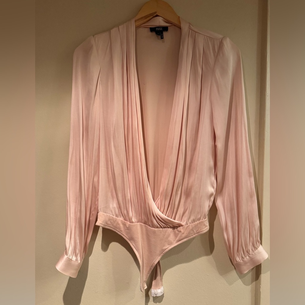 PAIGE Soft Pink Blouse - bodysuit XS